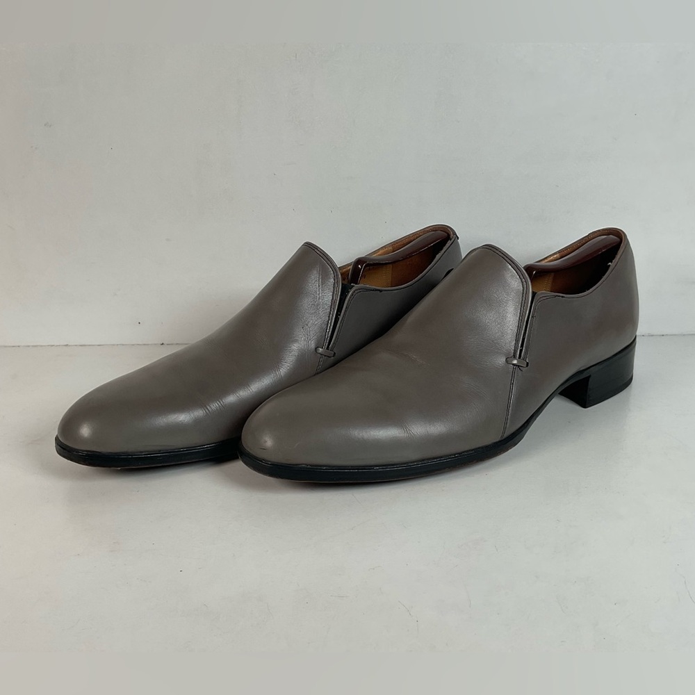 Vintage Johnston Murphy Aristocraft Loafers | USA Made | Grey | 13 D